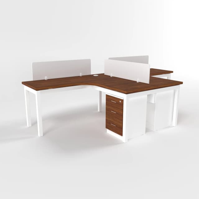 L Shaped Workstation Titanium Dioxide Kronos R2450